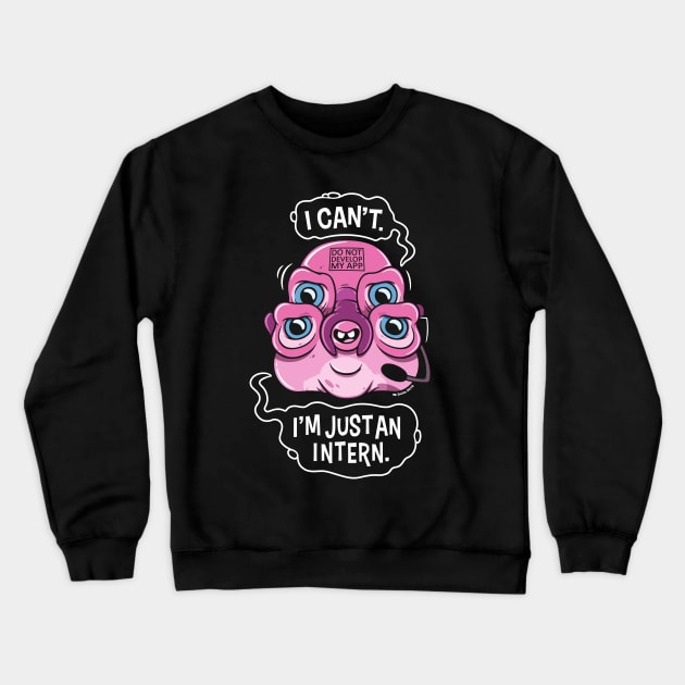 Glootie the Intern Crewneck Sweatshirt by wloem